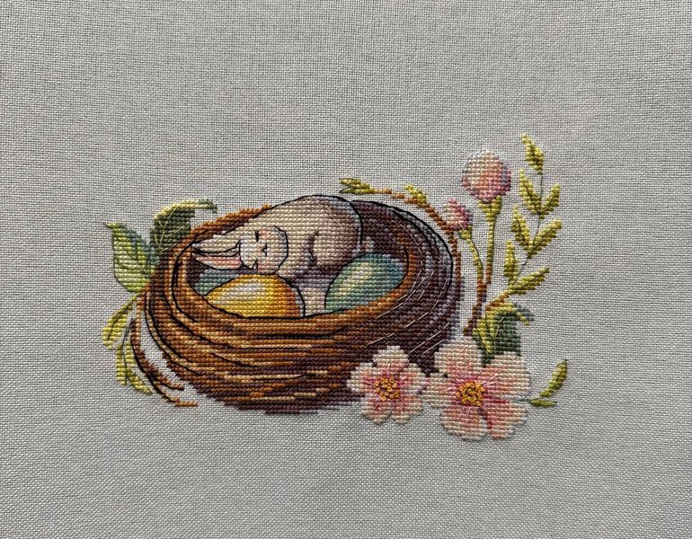 Набір для вишивки хрестиком &laquo;Лелятко. Великодній ранок&raquo; (пасхальний сюжет, 19&times;13 см) ЛВ-144 фото