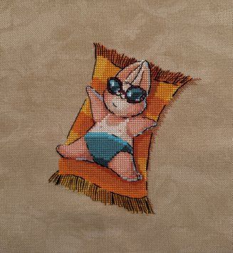 Набір для вишивання хрестиком "Лелятко. На пляжі" ЛВ-149 фото