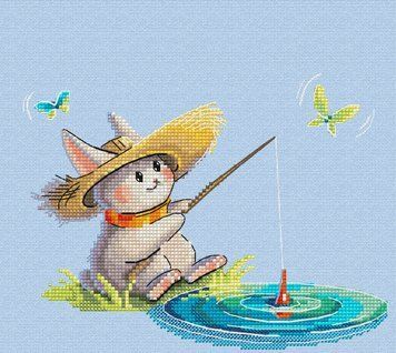 Набір для вишивання хрестиком "Лелятко. Де риба?"  ЛВ-150 фото