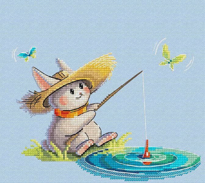 Набір для вишивання хрестиком "Лелятко. Де риба?" ЛВ-150 фото Набір для вишивання хрестиком "Лелятко. Де риба?" ЛВ-150 фото