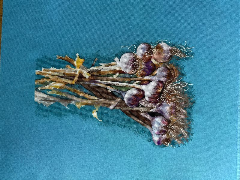 Набір для вишивання хрестиком "Часнички" (врожай, осінь, натюрморт 126*189 хрестиків) ЛВ-159 фото