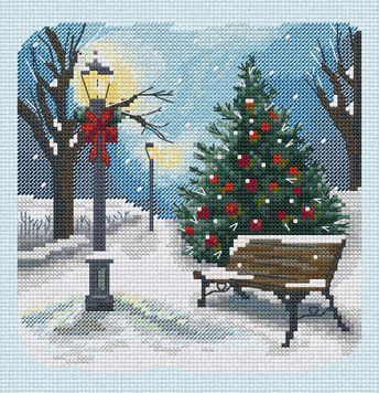 Набір для вишивання хрестиком "Зимова прогулянка" ЛВ-160 фото